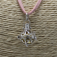 Silverängelklocka – 16 mm • Handgjord 925 silver