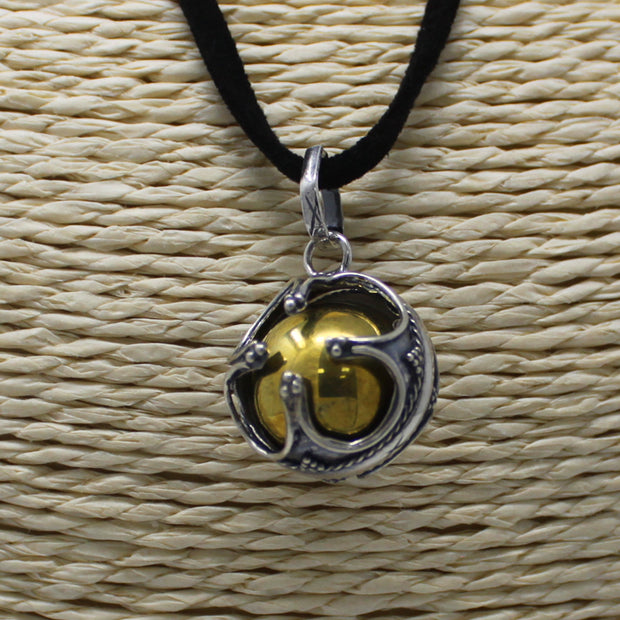 Silverängelklocka – 16 mm • Handgjord 925 silver