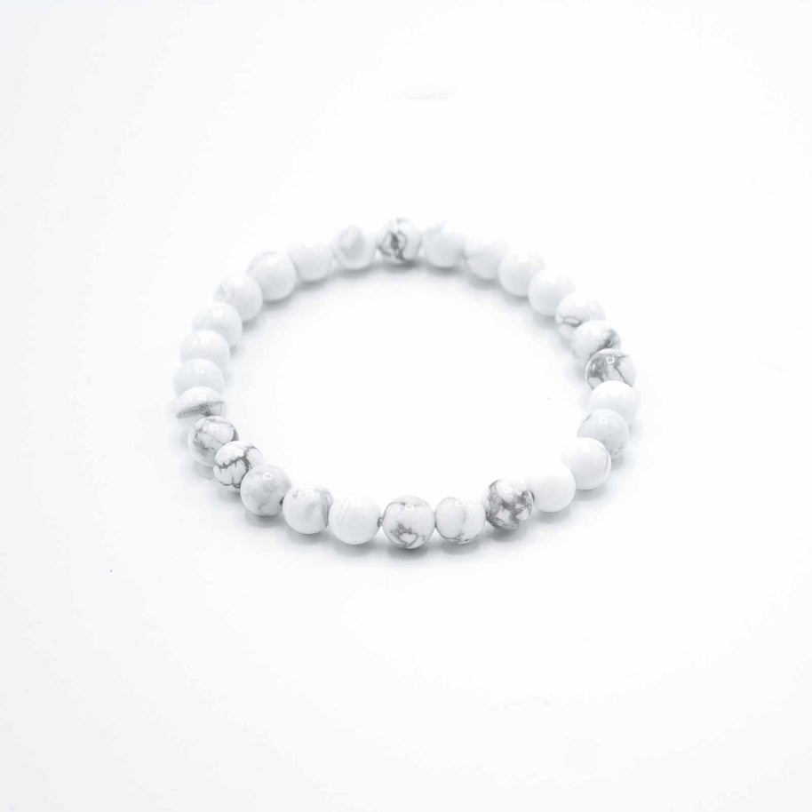 Armband med vit jaspis