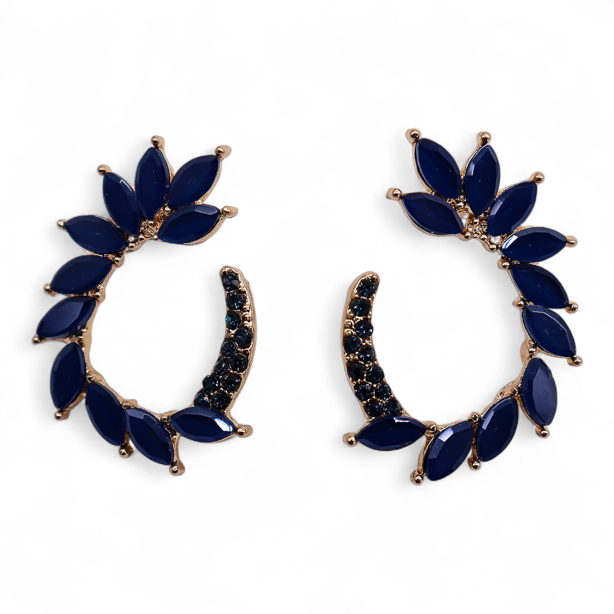 Örhängen i vintageglas · Loop · Royal Blue