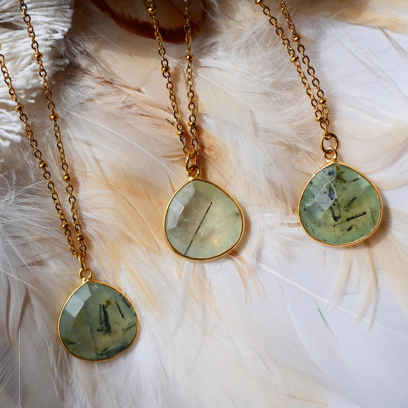 Halsband Justine · Prehnit