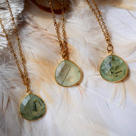 Halsband Justine · Prehnit