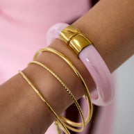 Elegant Acrylic Bangle for Spring/Summer