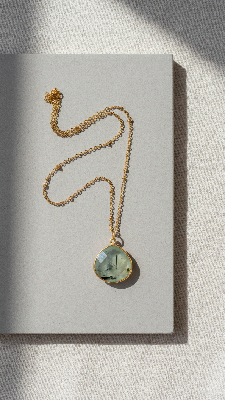 Halsband Justine · Prehnit