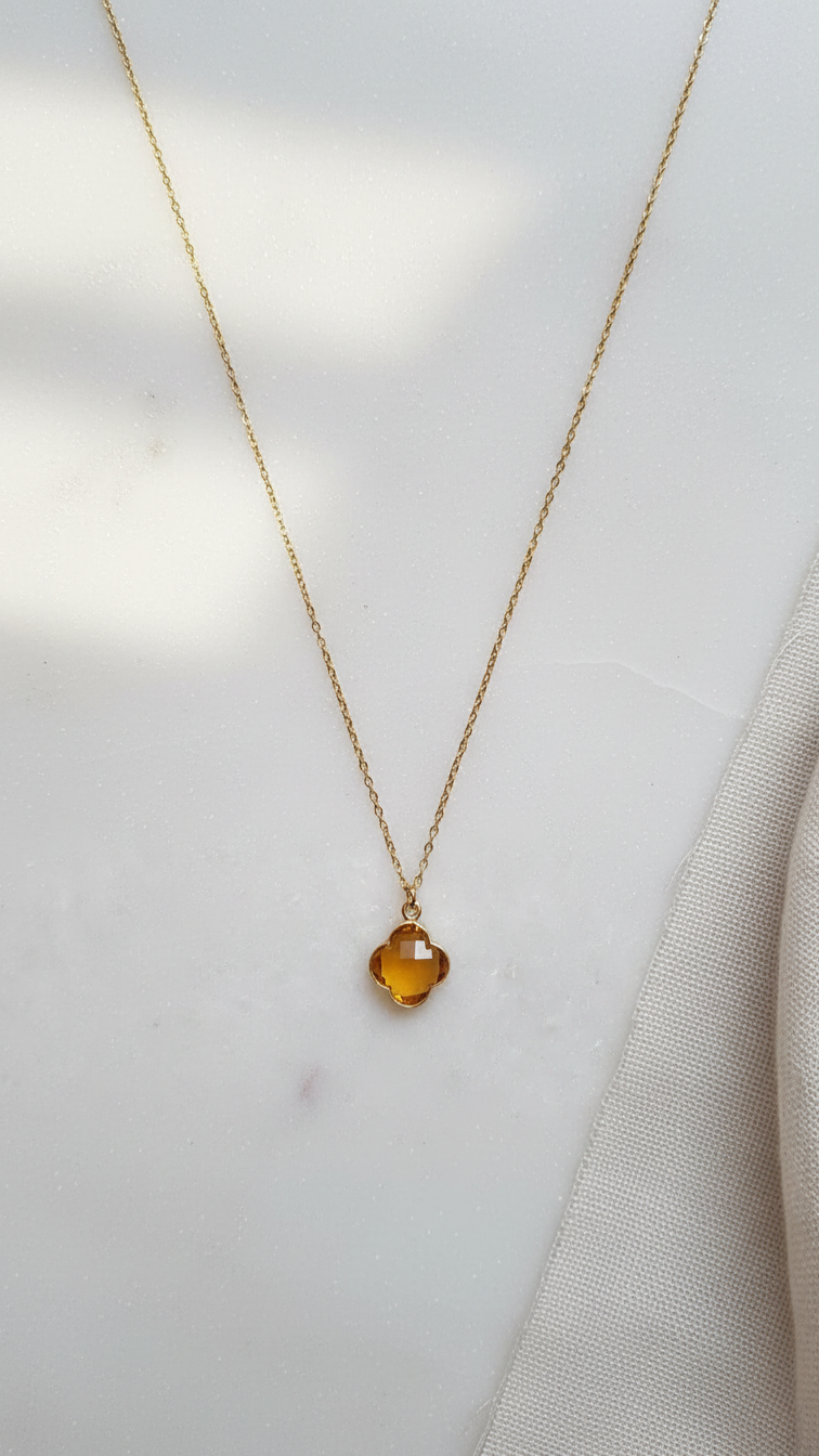 Subhagya halsband · Citrin