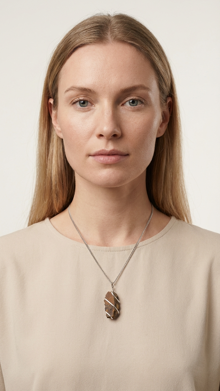 Halsband med tigeröga – kaskadtråd