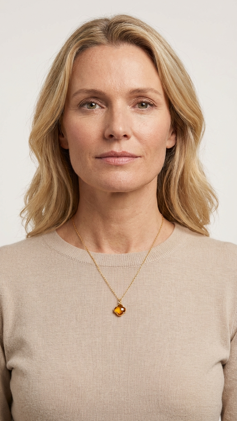 Subhagya halsband · Citrin
