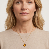 Subhagya halsband · Citrin