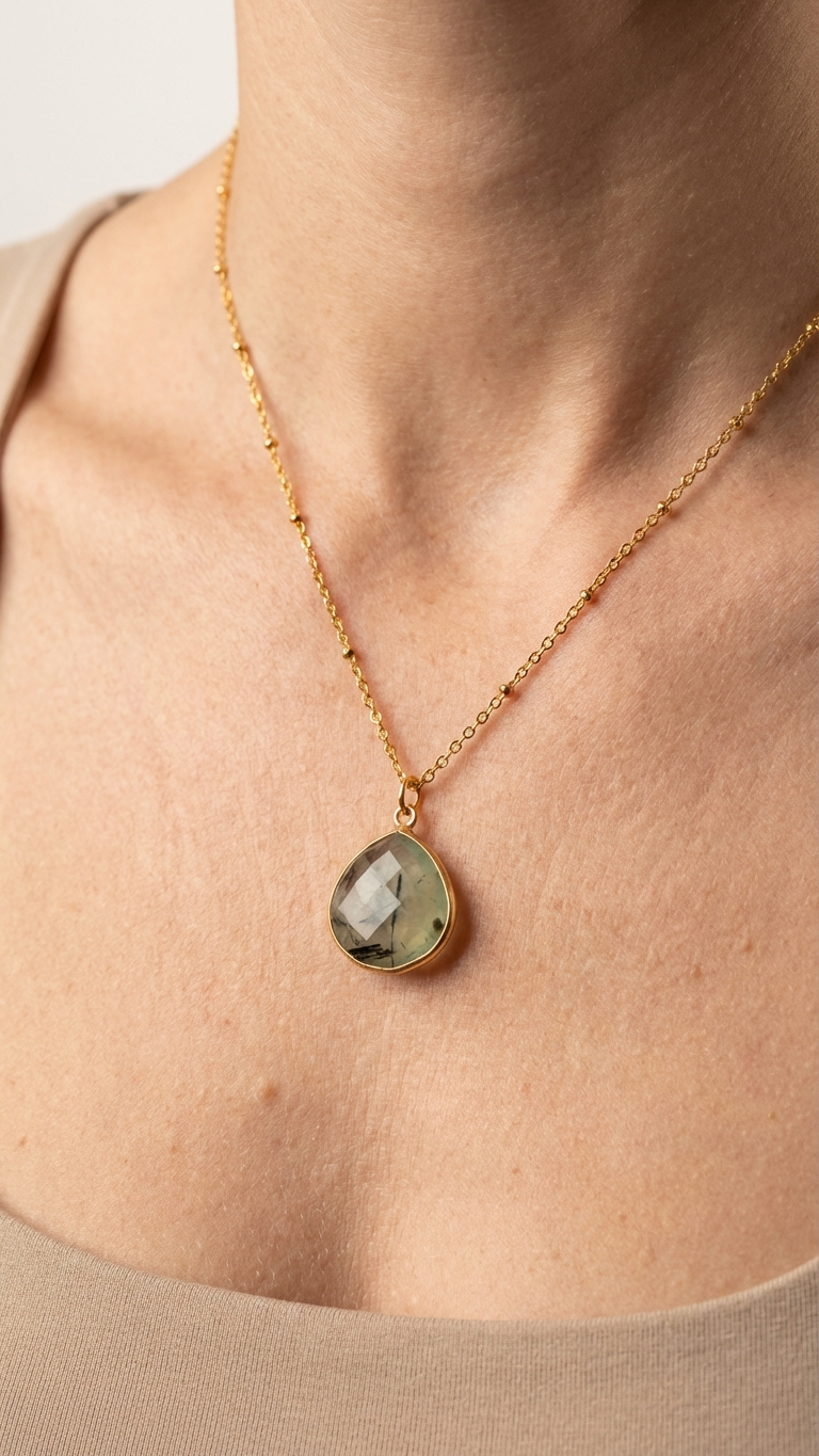 Halsband Justine · Prehnit