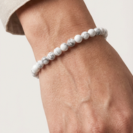 Armband med vit jaspis