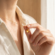 Subhagya halsband · Citrin