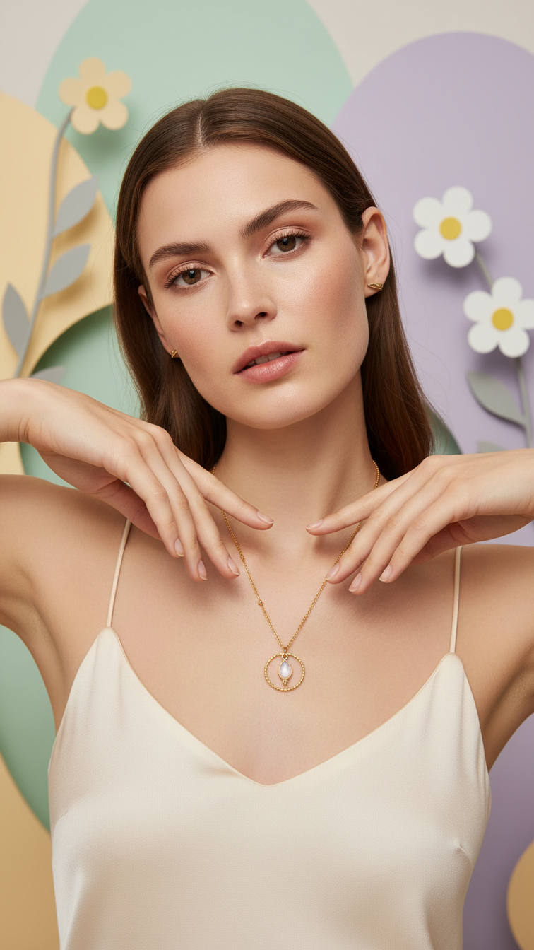 Clementine halsband · Månsten