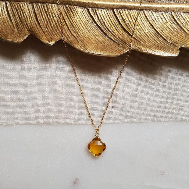 Subhagya halsband · Citrin